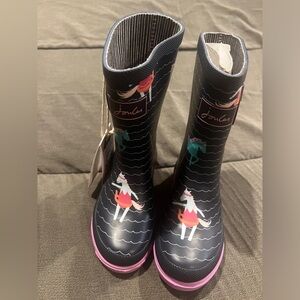 Joules Girls' Pony Print Boots